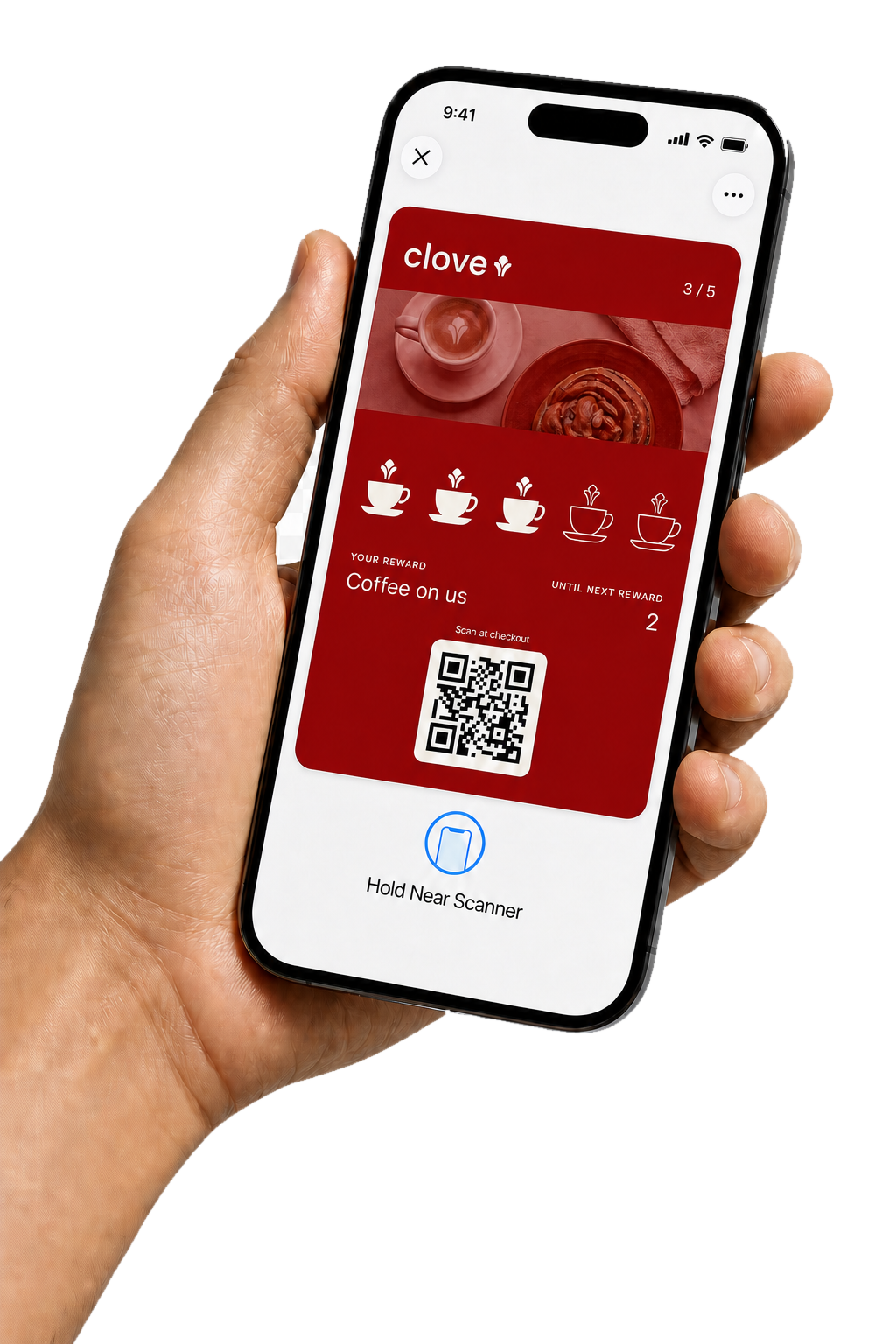 A Claime loyalty card open in Apple Wallet